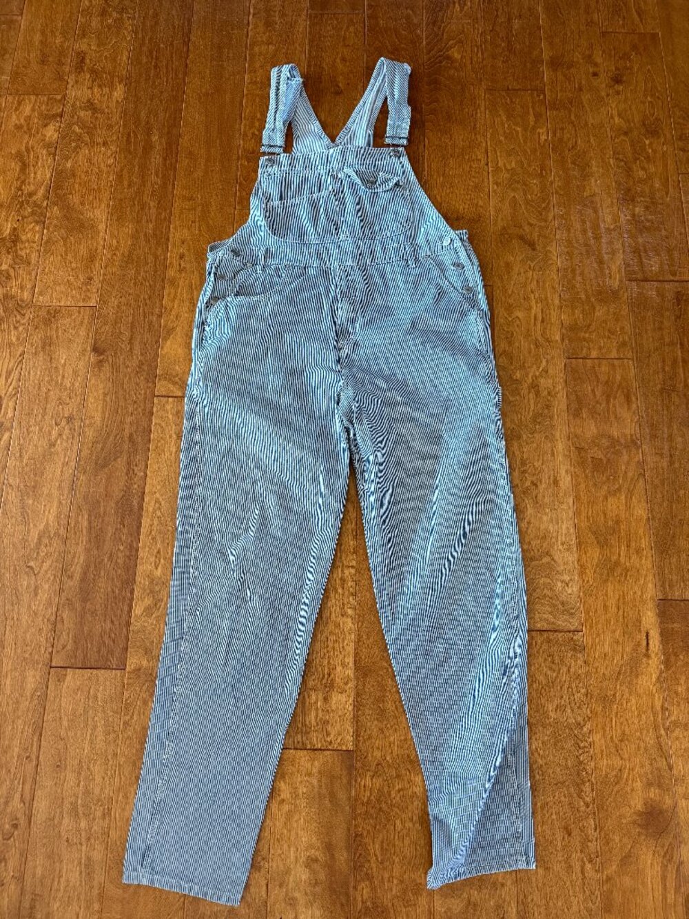 Vintage 90s Guess Striped Overalls Size Large Rare Y2K